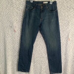 Wrangler Slim Straight Dark Blue Denim Jeans